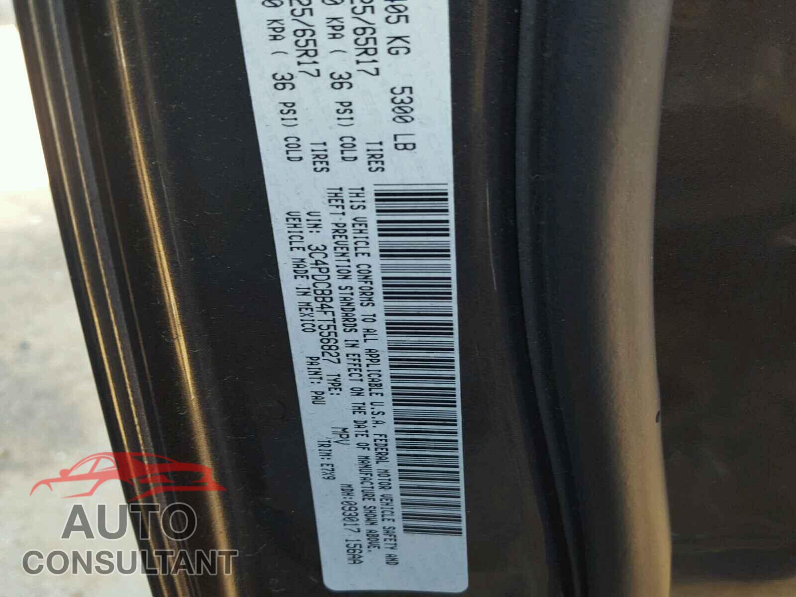 DODGE JOURNEY 2015 - 3C4PDCBB4FT556827