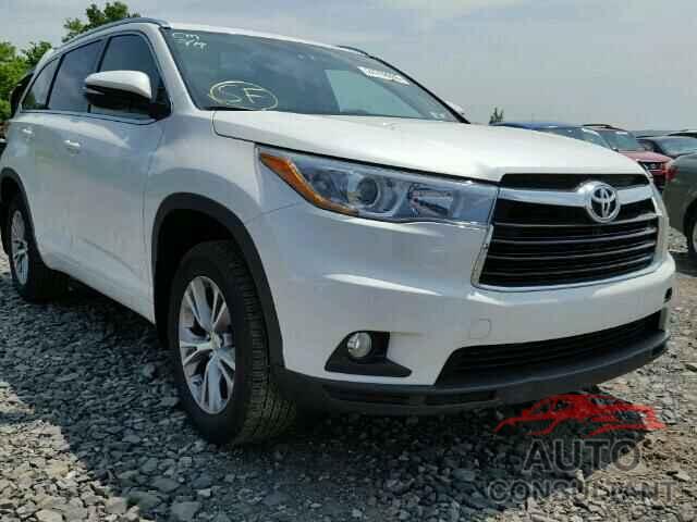 TOYOTA HIGHLANDER 2015 - 5TDJKRFH6FS204470