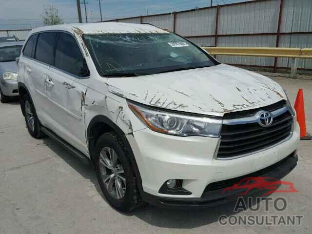 TOYOTA HIGHLANDER 2015 - 5TDZKRFHXFS084658