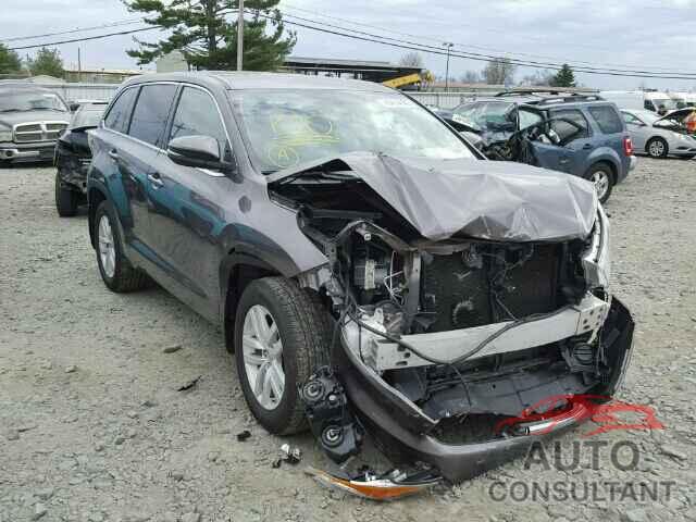TOYOTA HIGHLANDER 2015 - 5TDBKRFH0FS119127