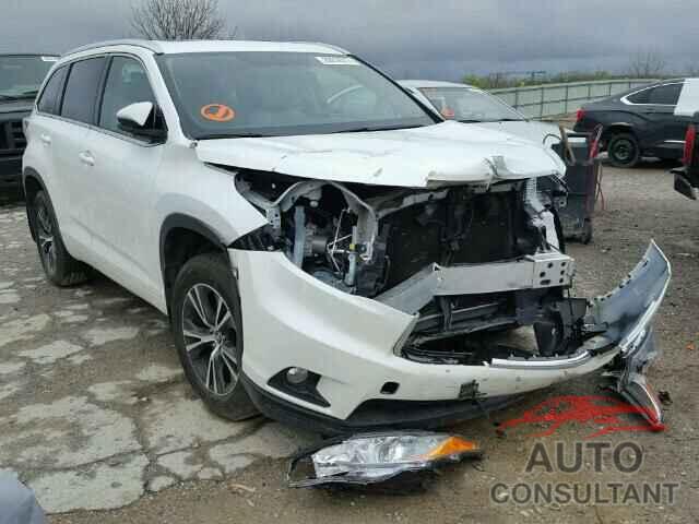 TOYOTA HIGHLANDER 2016 - 5TDJKRFH7GS282497