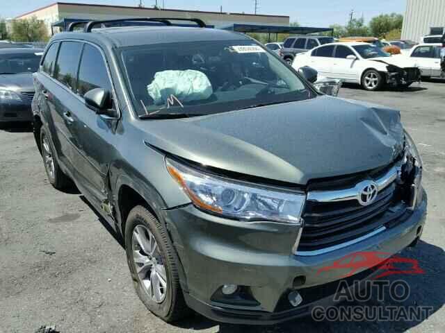 TOYOTA HIGHLANDER 2015 - 5TDZKRFH5FS049347