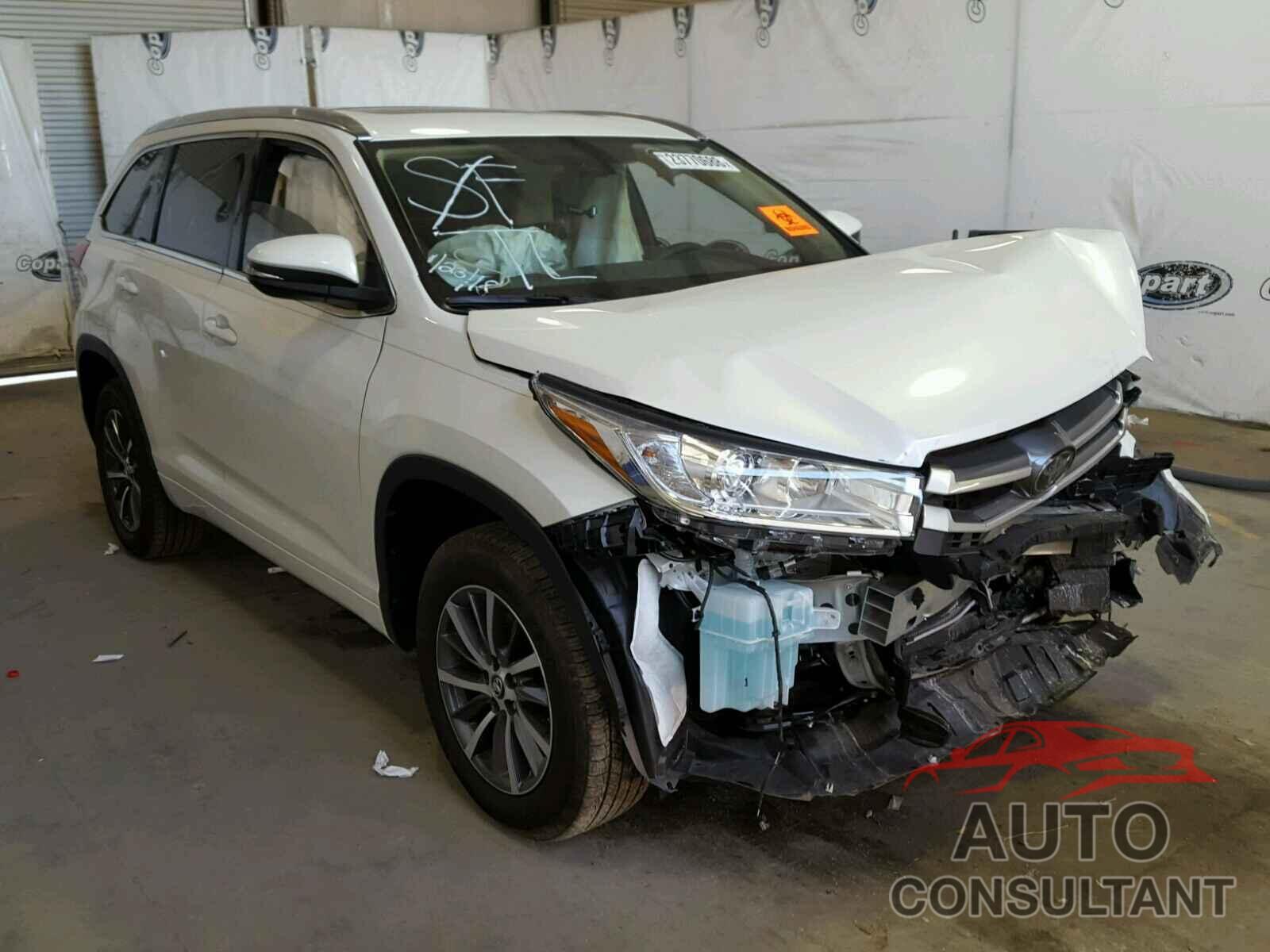 TOYOTA HIGHLANDER 2017 - 5TDKZRFH5HS524530
