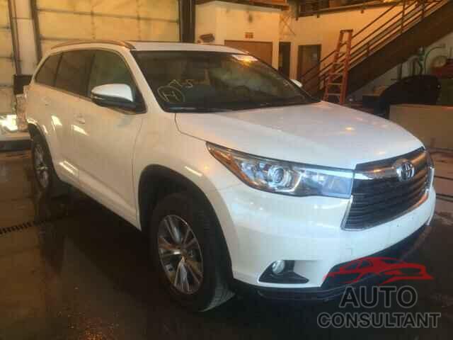 TOYOTA HIGHLANDER 2015 - 5TDJKRFH6FS097548