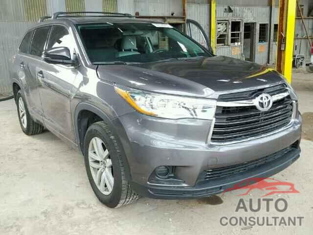 TOYOTA HIGHLANDER 2016 - 5TDZKRFHXGS143287
