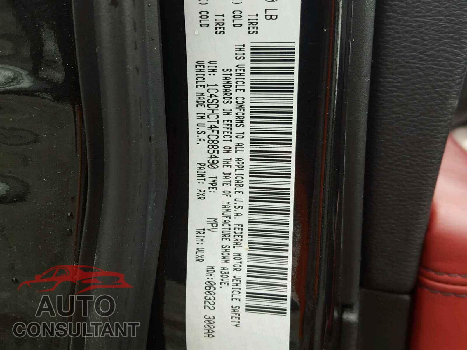 DODGE DURANGO 2015 - 1C4SDHCT4FC885490
