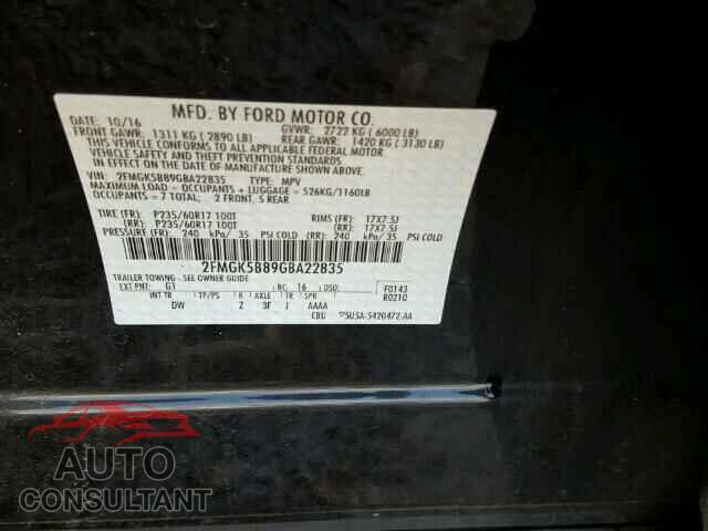 FORD FLEX 2016 - 2FMGK5B89GBA22835