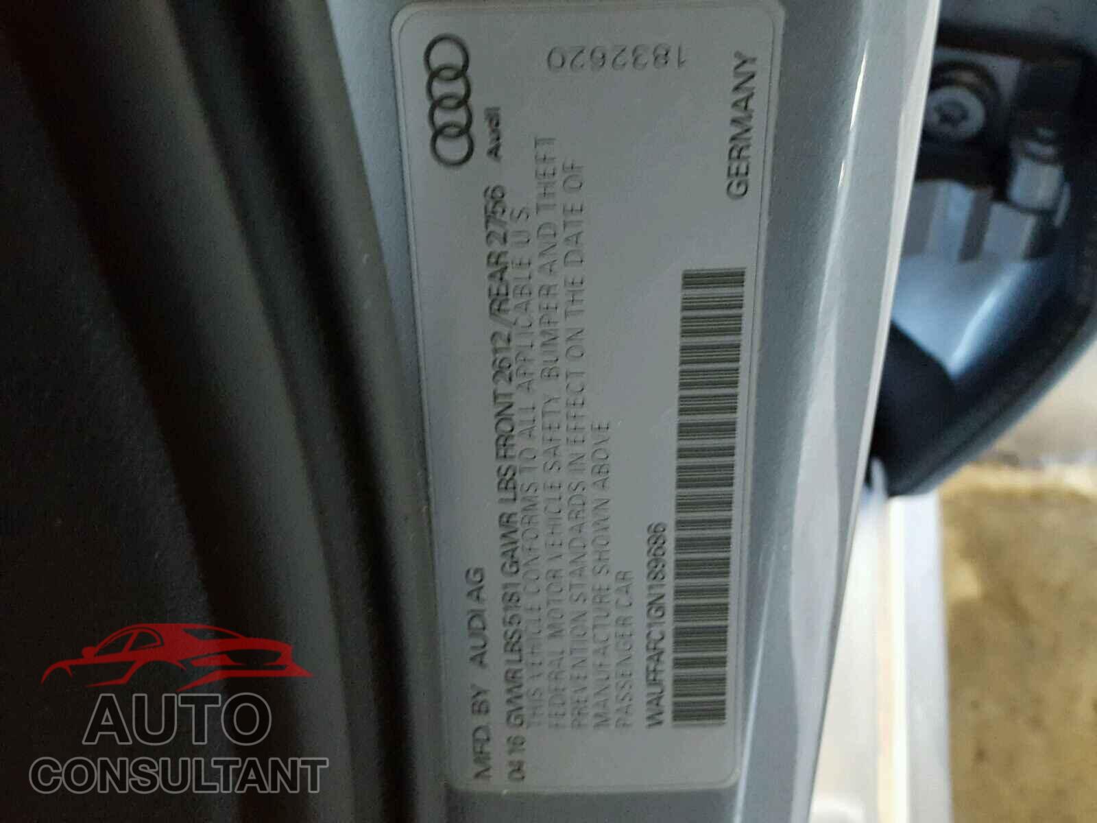 AUDI A6 2016 - WAUFFAFC1GN189686