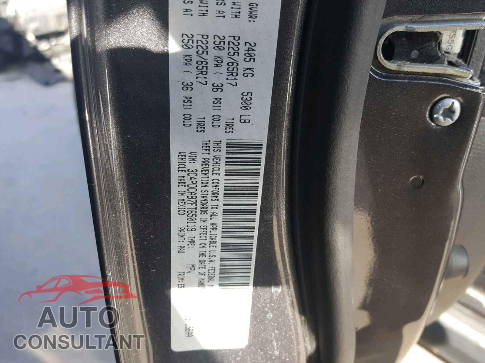 DODGE JOURNEY 2015 - 3C4PDCAB7FT650119