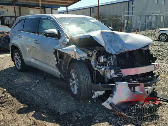 TOYOTA HIGHLANDER 2015 - 5TDBKRFH8FS126083