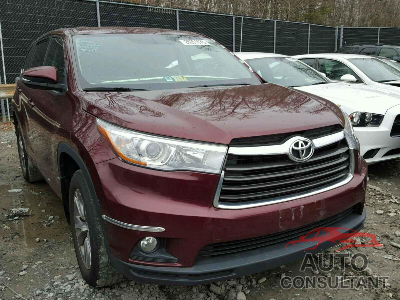 TOYOTA HIGHLANDER 2015 - 5TDBKRFH0FS115272