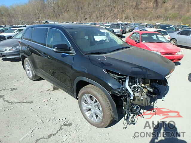 TOYOTA HIGHLANDER 2015 - 5TDBKRFH6FS130679