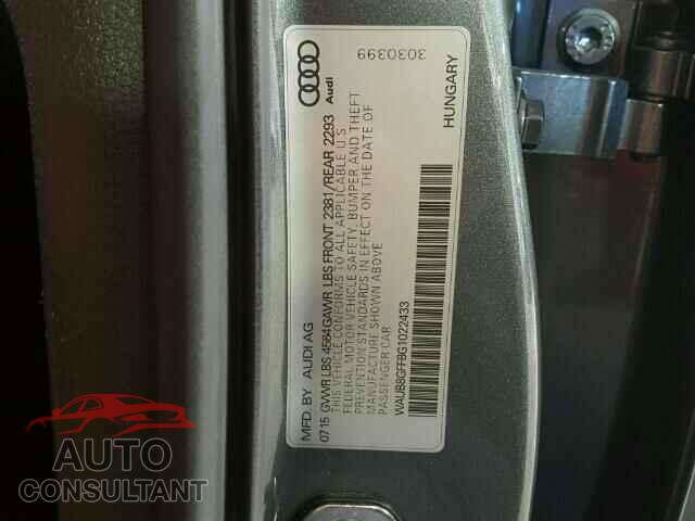 AUDI A3 2016 - WAUB8GFF8G1022433