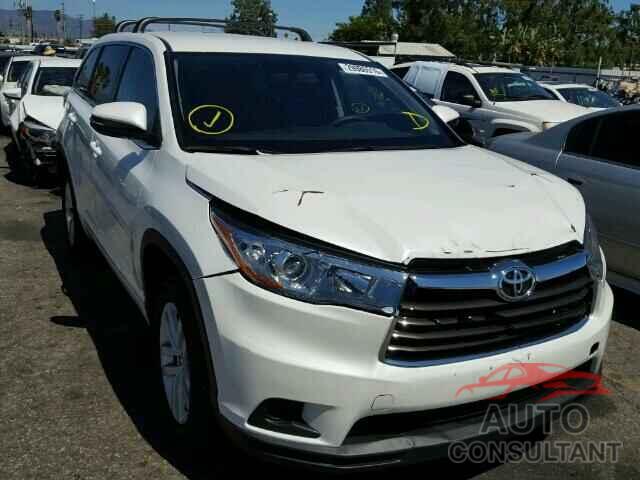 TOYOTA HIGHLANDER 2016 - 5TDZARFHXGS017532