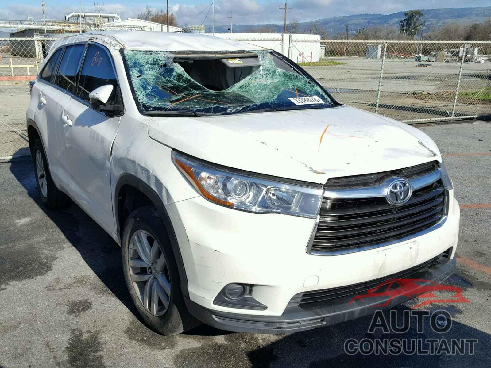 TOYOTA HIGHLANDER 2015 - 5TDZARFH1FS012556