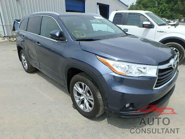 TOYOTA HIGHLANDER 2015 - 5TDJKRFH2FS092315