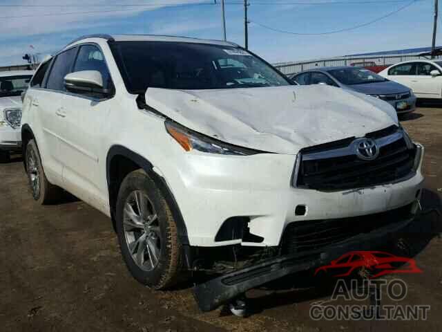 TOYOTA HIGHLANDER 2015 - 5TDJKRFH2FS078172