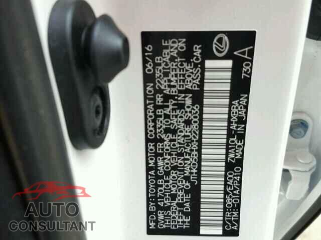 LEXUS CT 200 2017 - JTHKD5BHXH2280036