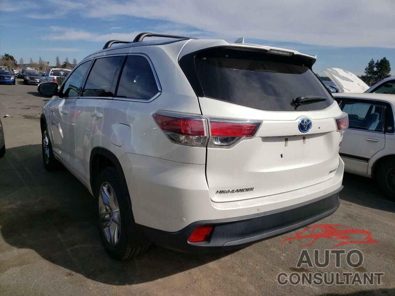 TOYOTA HIGHLANDER 2016 - 5TDDCRFH3GS015688