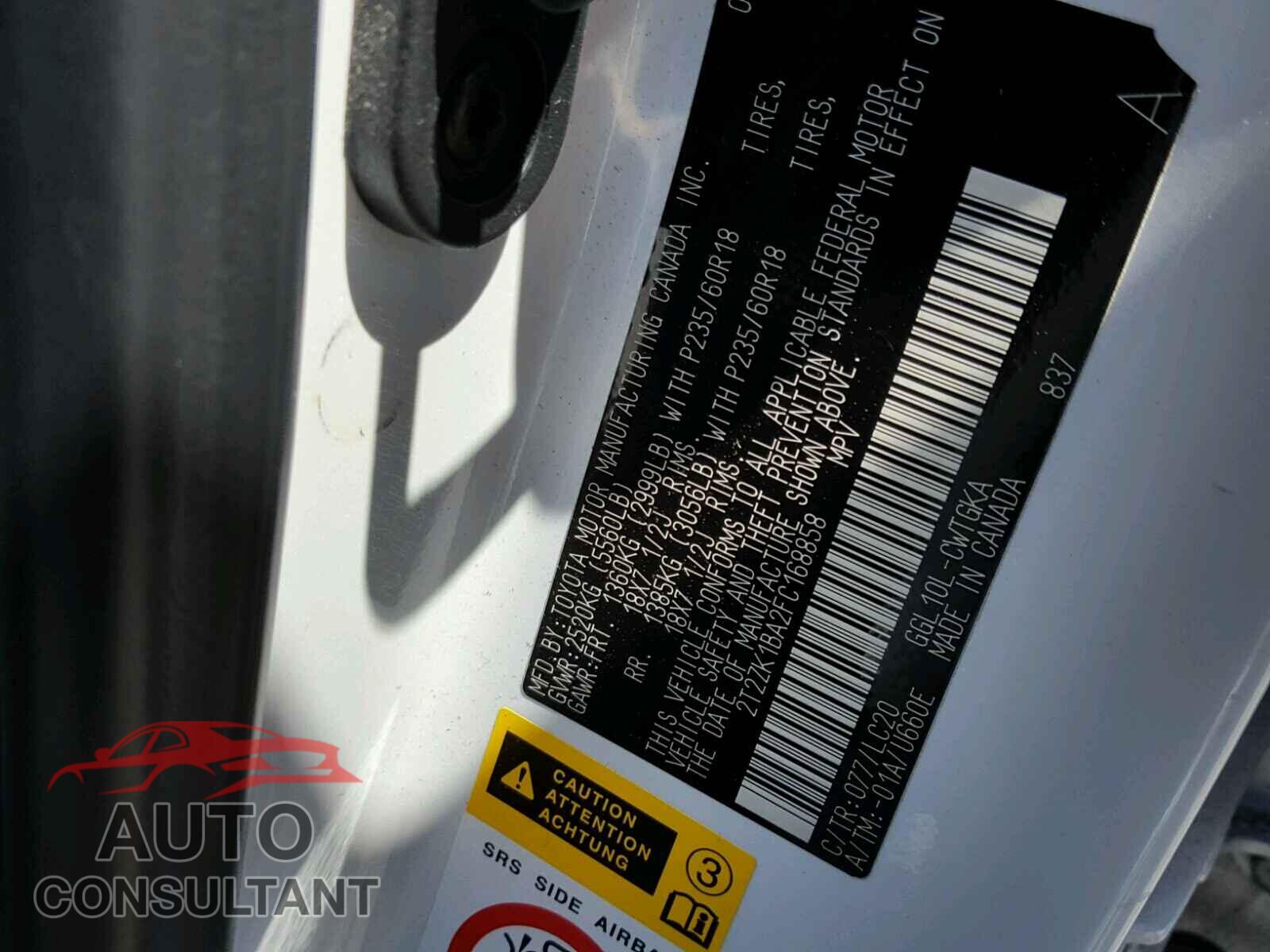 LEXUS RX350 2015 - 2T2ZK1BA2FC168858