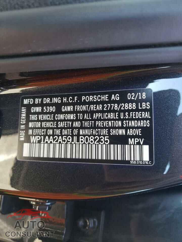 PORSCHE MACAN 2018 - WP1AA2A59JLB08235
