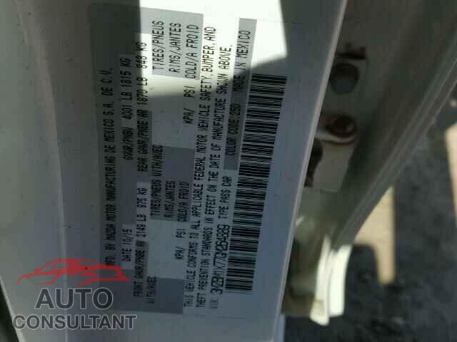 MAZDA 3 2016 - 3MZBM1X77GM264889