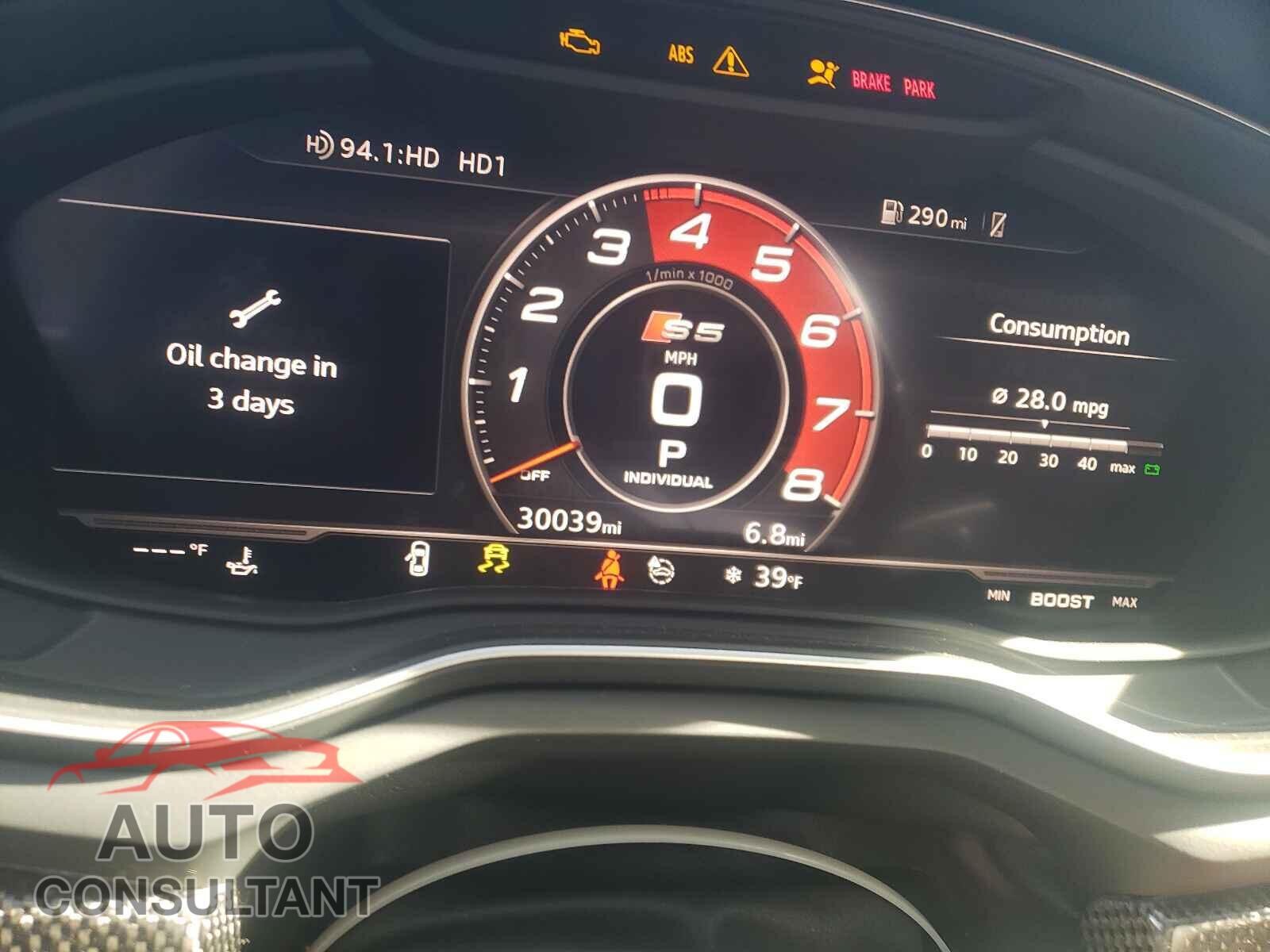 AUDI S5/RS5 2018 - WAUB4CF52JA031843