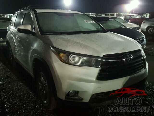 TOYOTA HIGHLANDER 2016 - 5TDYKRFH3GS158788