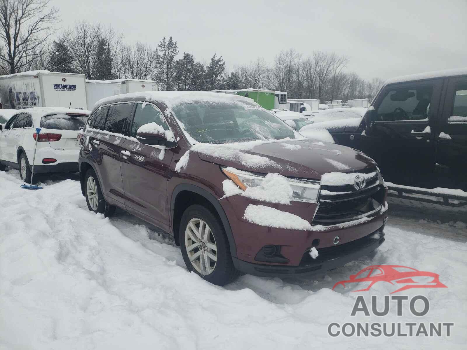 TOYOTA HIGHLANDER 2016 - 5TDBKRFH5GS250197