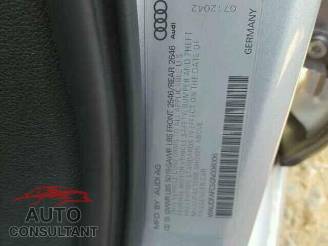 AUDI A6 2016 - WAUDFAFC5GN006006