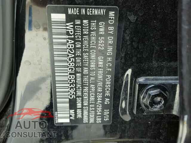 PORSCHE MACAN 2016 - WP1AB2A58GLB53365