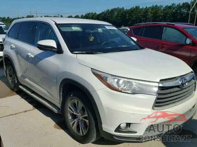 TOYOTA HIGHLANDER 2015 - 5TDZKRFH2FS096416