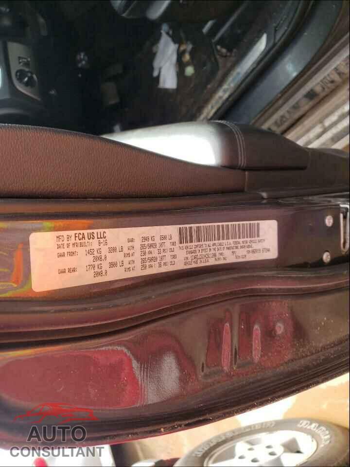DODGE DURANGO 2017 - 1C4RDJDG1HC611206