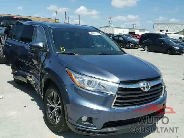 TOYOTA HIGHLANDER 2016 - 5TDJKRFHXGS283580
