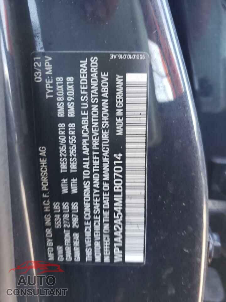 PORSCHE MACAN 2021 - WP1AA2A54MLB07014