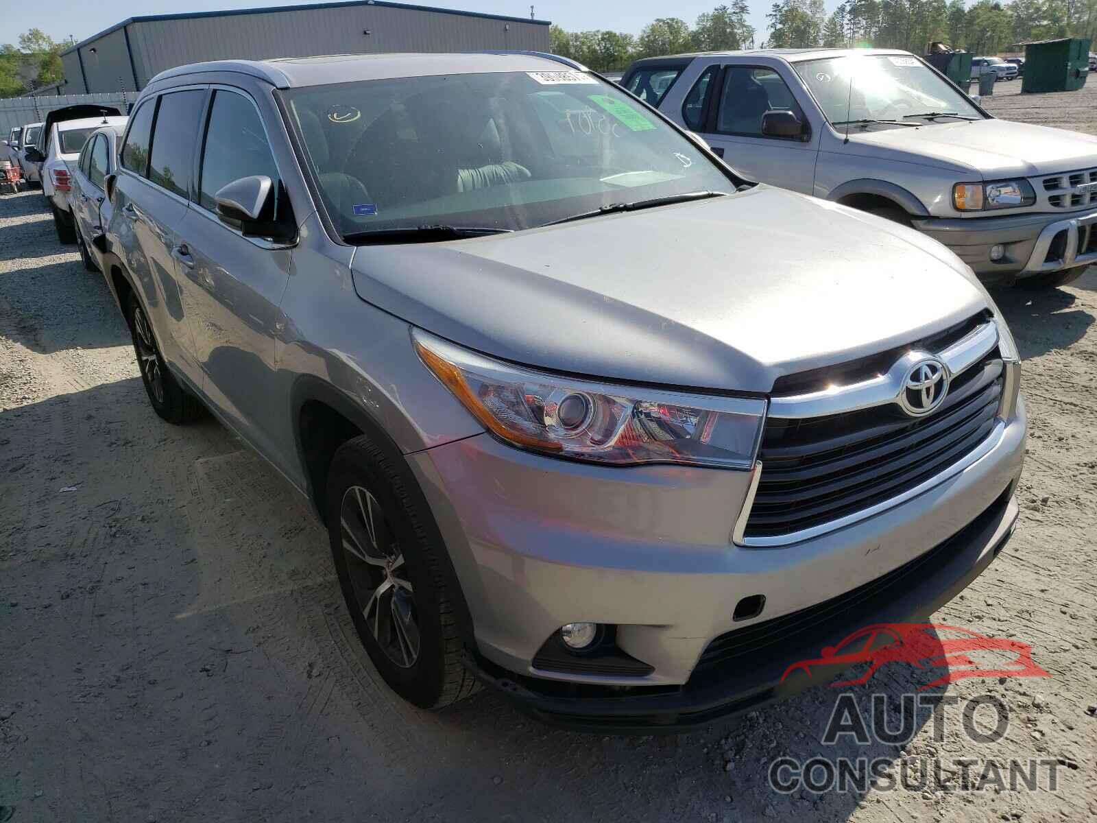 TOYOTA HIGHLANDER 2016 - 5TDKKRFH1GS139789