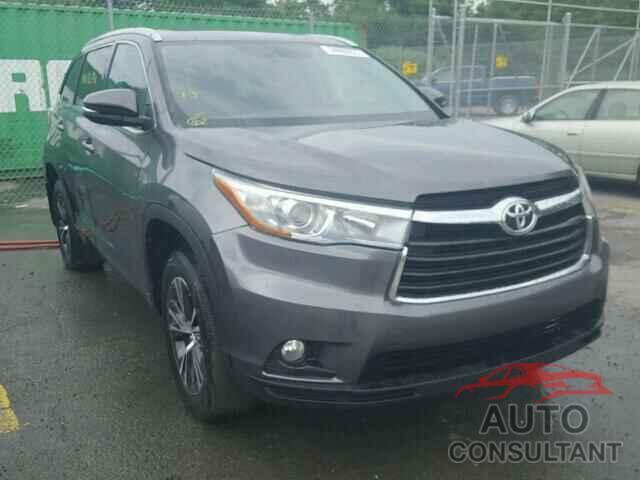 TOYOTA HIGHLANDER 2016 - 5TDJKRFH8GS227993