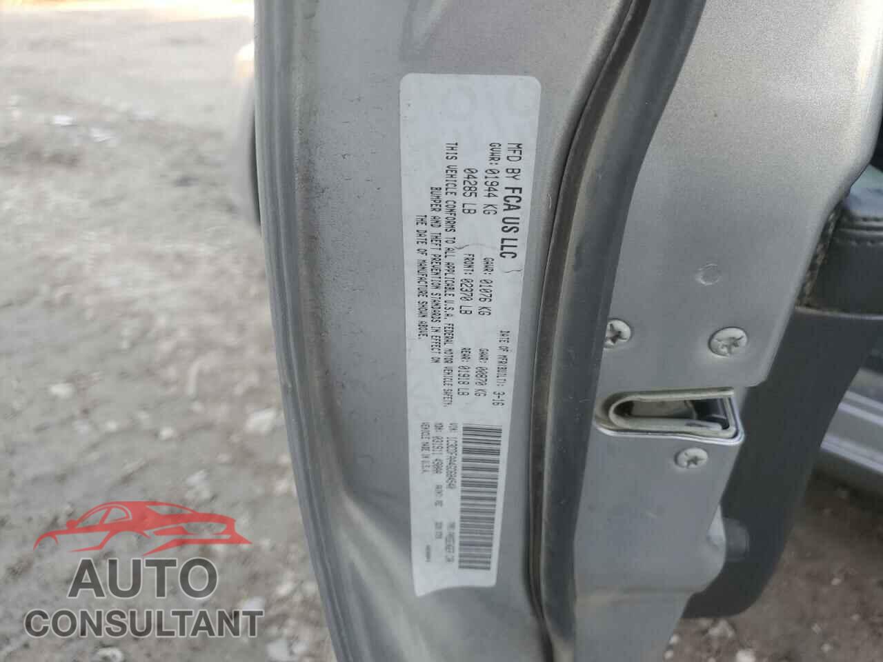 DODGE DART 2016 - 1C3CDFAA4GD684540