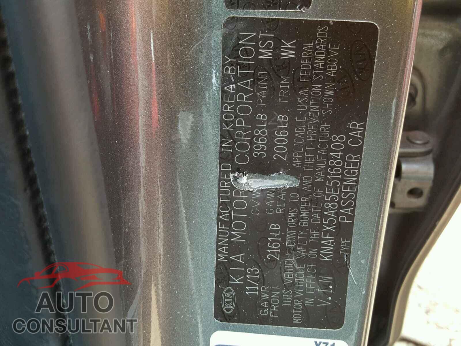 KIA FORTE 2014 - KNAFX5A85E5168408