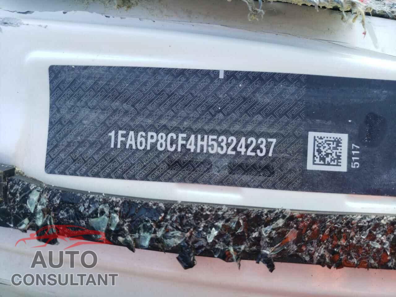 FORD MUSTANG 2017 - 1FA6P8CF4H5324237