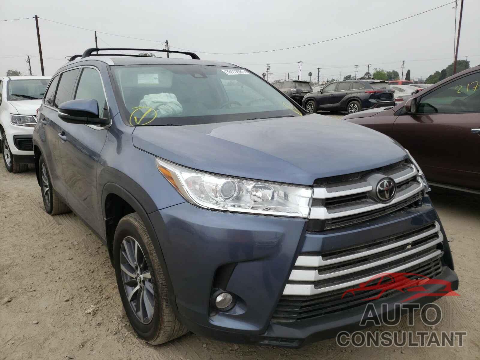 TOYOTA HIGHLANDER 2019 - 5TDJZRFH4KS921682