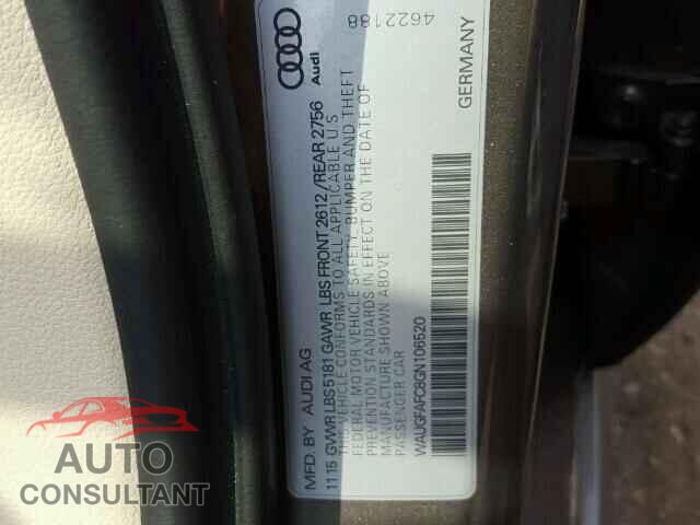 AUDI A6 2016 - WAUGFAFC8GN106520