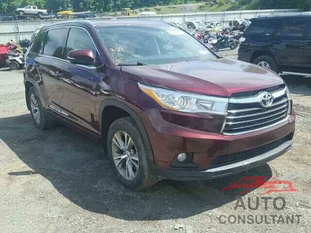 TOYOTA HIGHLANDER 2015 - 5TDJKRFH5FS108054