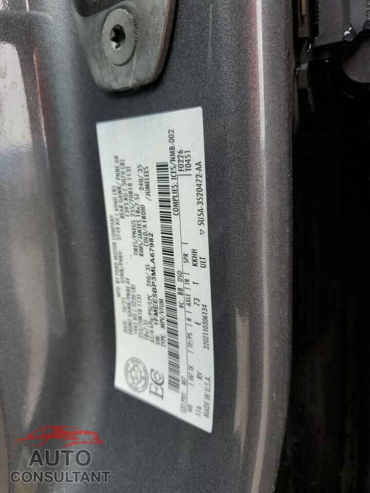 FORD BRONCO 2021 - 1FMEE5BP3MLA67982