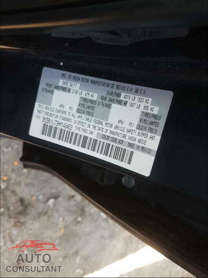 MAZDA 3 2017 - 3MZBN1U73HM148463
