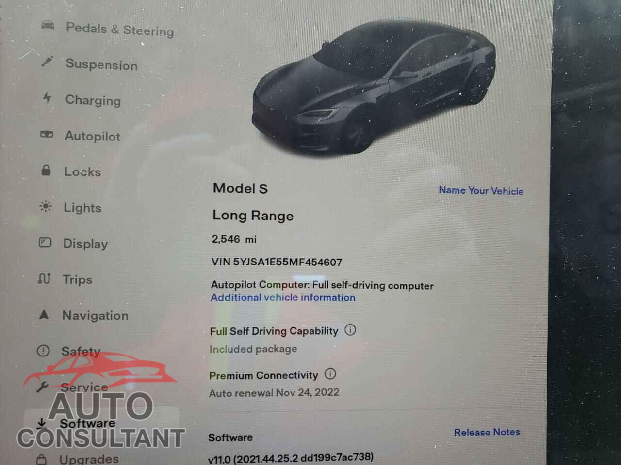 TESLA MODEL S 2021 - 5YJSA1E55MF454607