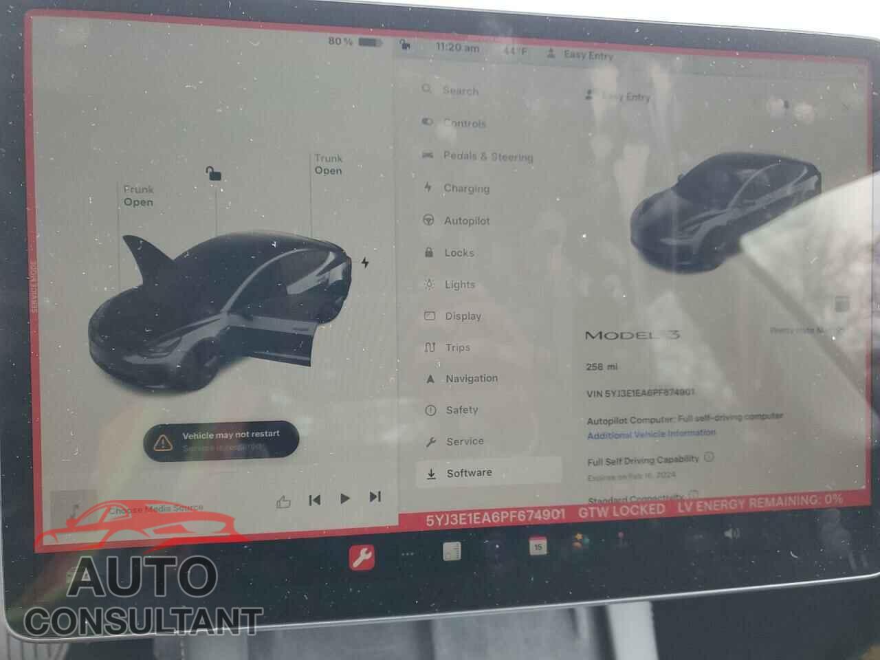 TESLA MODEL 3 2023 - 5YJ3E1EA6PF674901