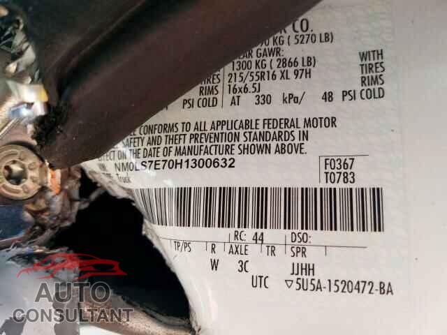 FORD TRANSIT CO 2017 - NM0LS7E70H1300632
