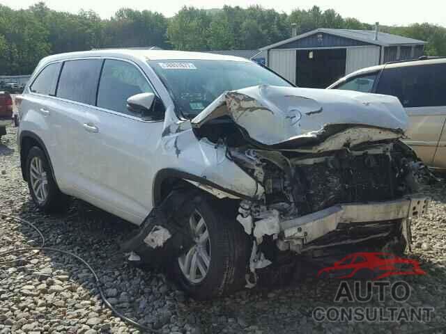 TOYOTA HIGHLANDER 2015 - 5TDBKRFH8FS100616