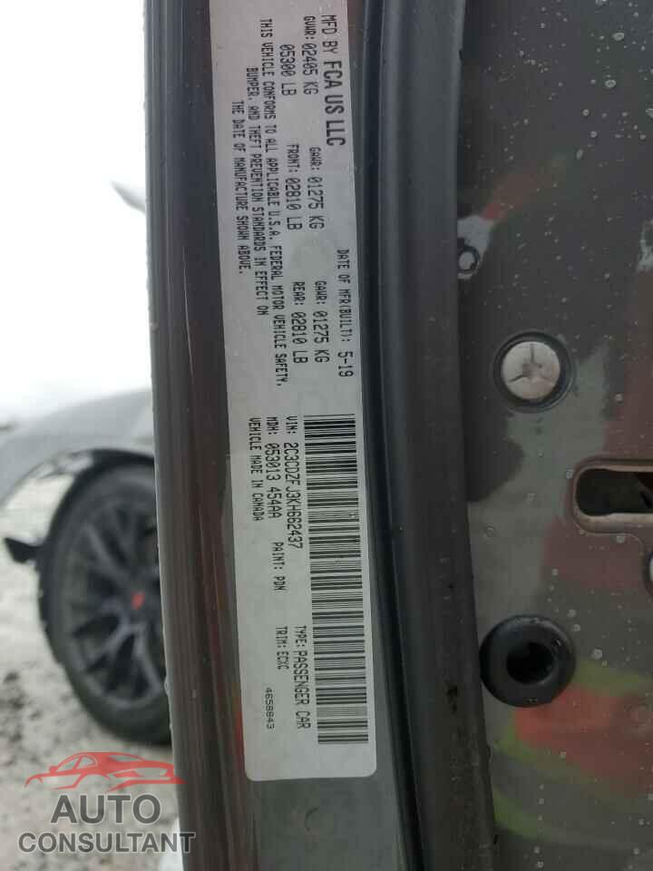DODGE CHALLENGER 2019 - 2C3CDZFJ3KH662437